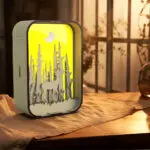 Woodcarving Light Creative Gift Minimalist Bedside Night Light Decoration Desktop Decoration Birthday Gift - Image 6
