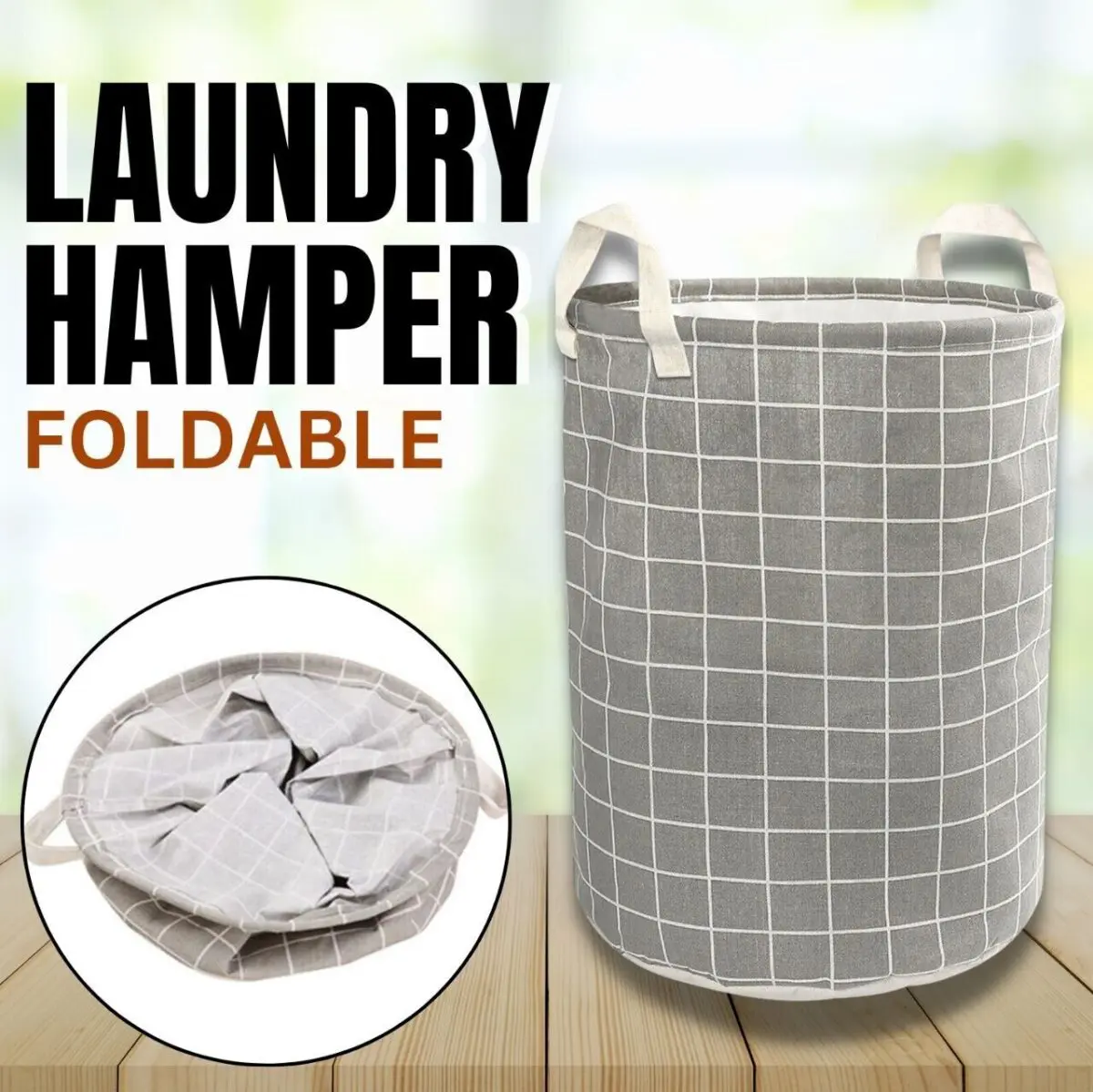 Large Foldable Storage Laundry Hamper Clothes Basket Washing Bag Bin Organizer - Image 8