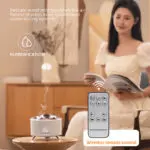 Top Sale Flame Aroma Diffuser Air Humidifier Home Aromatherapy Fire Ultrasonic Essential Oil Diffuser With Bluetooth Speaker White Noise - Image 7