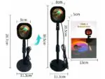Rechargeable Rainbow Projection Lamp Sunset Lamp Projection Atmosphere Sunset Lamp - Image 6