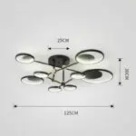 Nordic Living Room Simple Modern Atmosphere Net Red Led Molecular Ceiling Light - Image 6
