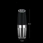 Rechargeable Electric Pepper And Salt Grinder Set One-Handed No Battery Needed Automatic Grinder With Adjustable Coarseness LED Light Refillable - Image 5