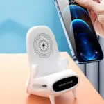 Portable Mini Chair Wireless Charger Desk Mobile Phone Holder Wireless Charger 10W Fast Charge Special Gift - Image 6