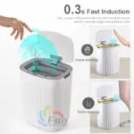 Smart Trash Can With Lid For Bedroom And Living Room Kitchen Storage Box Trash Can Induction Small Car Box Automatic Smart Dustbin Smart Trash Bin - Image 6