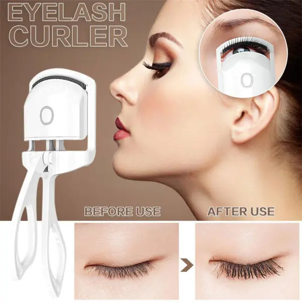 Heated Eyelash Curler Electric Temperature Control Mini Eyelash Curler Electric Portable Charging