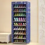 Actionclub Oxford Cloth Minimalist Multi-functional Dustproof Shoe Cabinet Shoes Racks 10 Layer 9 Grid Shoe Organizer Shelf - Image 2