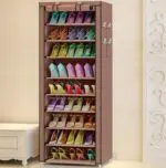 Actionclub Oxford Cloth Minimalist Multi-functional Dustproof Shoe Cabinet Shoes Racks 10 Layer 9 Grid Shoe Organizer Shelf - Image 8