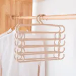 Stainless Steel Wardrobe Storage Type Pants Trousers Hanger Multi Layers Clothing Towel Storage Rack Closet Space Saver - Image 3