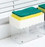 2-in-1 Soap Dispenser Sponge Caddy Push-type Liquid Box Detergent Automatic Dosing Box - Image 7