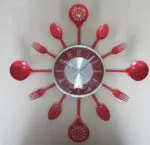 Stainless Steel Knife And Fork Kitchen Decoration Clock - Image 4