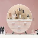 Net Celebrity Creative Cosmetics Drawer Type Desktop Dustproof Lipstick Mask Dressing Table Skin Care Product Rack - Image 4
