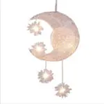 Aluminum Wire Star Moon Chandelier Restaurant Bar Bedroom Warm Lighting Simple Children'S Room Lamps - Image 2