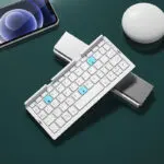 Mini Folding Bluetooth Keyboard Wireless Keypad Support3 Devices With Stand Rechargeable Foldable Keyboard For Phone Tablet - Image 5