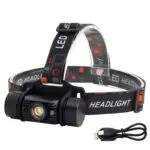 Led Induction Headlight Usb Rechargeable Outdoor Waterproof Strong Light Fishing Aluminum Flashlight Headlight