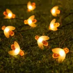 LED Outdoor Solar Lamp String Lights Fairy Holiday Christmas Party Garland Solar Garden Waterproof Linghting Bee - Image 7