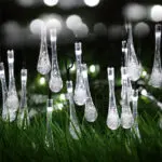 LED Outdoor Water Drops Solar Lamp String Lights LED Fairy Holiday Christmas Party Garland Garden Waterproof - Image 6