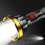 90000LM LED Flashlight Tactical Light Torch USB Rechargeable Super Bright Light - Image 2