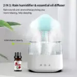 2-in-1 Desk Humidifier Rain Cloud Aromatherapy Essential Oil Zen Diffuser & Raining Cloud Night Light Mushroom Lamp - Image 6