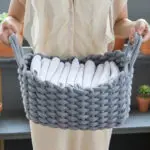 Nordic Wind Hand-woven Thick Cotton Rope Storage Box Simple Storage Basket - Image 3