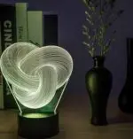 Twist Abstract LED 3D Night Light Touch Colorful Acrylic 3D Table Lamp Decoration Lighting Baby Sleeping Mood Lamp Best Gift - Image 4
