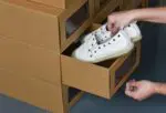 Thicken drawer shoe box transparent shoe box men and women drawer shoe storage box kraft paper shoe box - Image 2