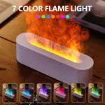 Flame Essential Oil Diffusers, Upgrade 7 Colour Lights Aromatherapy Diffuser, Oil Diffuser, Air Humidifier, Aroma Diffusers For Home, Bedroom, Office, Yoga, Timer & Waterless Auto Off 150ml - Image 8