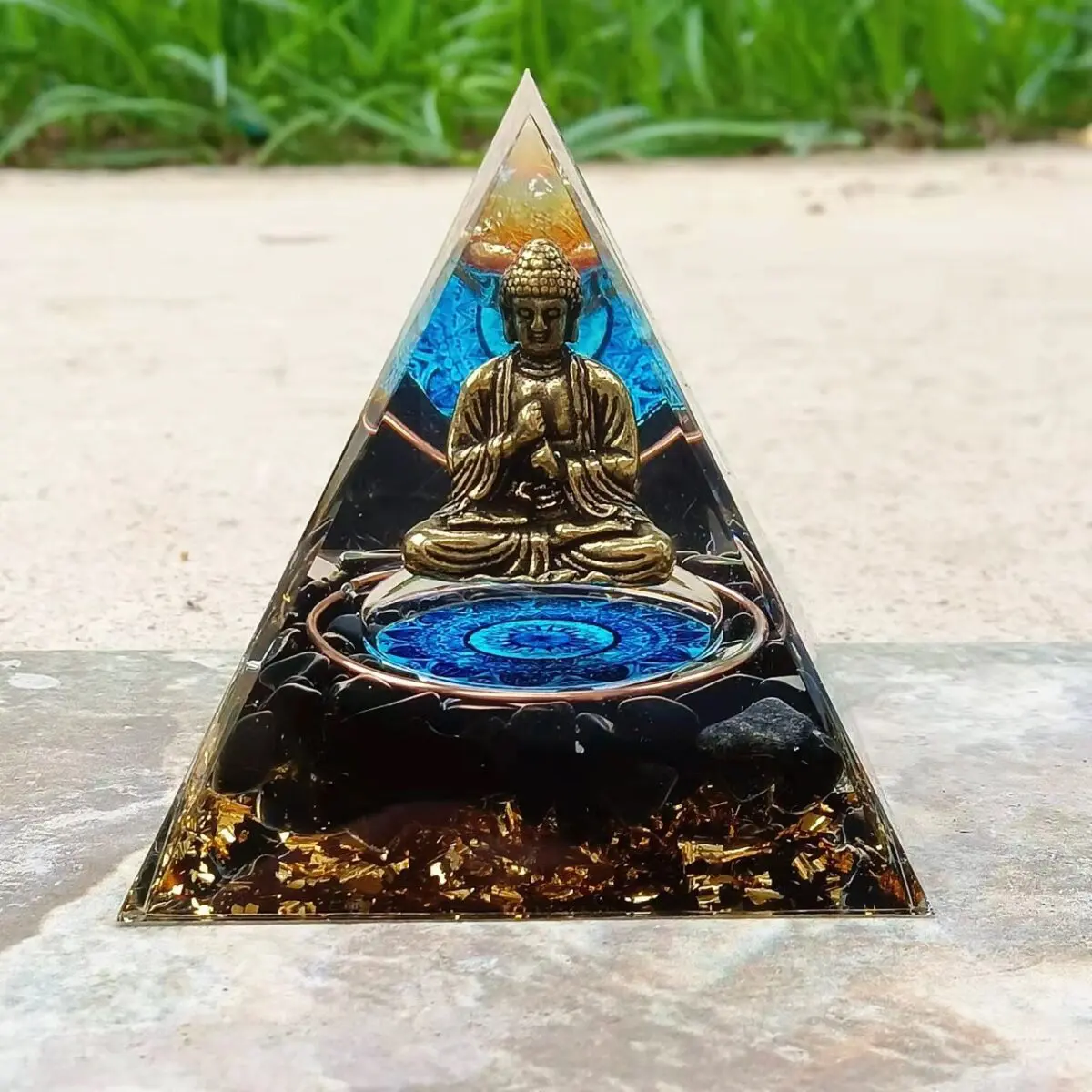 Quan Yin Orgone Energy Pyramid Ornament - Image 1