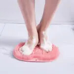 Massage Bath Brush Bathroom Non-slip Bath Mat Back Massage Brush Silicone Suction Cup Foot Rub Pad Body Cleaning Bathing Tool - Image 5