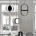 Wrought iron small chandelier - Image 2