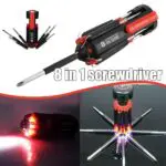 Car Supplies 8 In 1 Screwdriver With LED Flashlight Car Portable Multifunctional Outdoor Tools - Image 4
