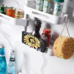 Rotating wall-mounted storage box kitchen bathroom toilet debris plastic punch-free storage finishing box - Image 8