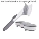 2 In1 Long Handle Cleaning Brush With Removable Brush Head Ktichen Gadgets - Image 6