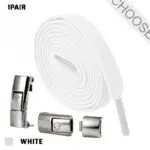 Press Lock Shoelaces Without Ties Elastic Laces Sneaker 8MM Widened Flat No Tie Shoe Laces Kids Shoelace For Shoes - Image 3
