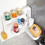 Rotating wall-mounted storage box kitchen bathroom toilet debris plastic punch-free storage finishing box - Image 10