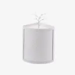 Rotatable Bathroom Makeup Organizer Corner Plastic Wall Mounted Storage Rack Box - Image 5