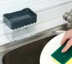 2-in-1 Soap Dispenser Sponge Caddy Push-type Liquid Box Detergent Automatic Dosing Box - Image 2