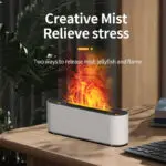 Flame Air Humidifier Ultrasonic 7 Colors Aroma Diffuser LED Cool Mist Maker Fogger Essential Oil Room Fragrance Office Home Decor - Image 6
