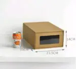 Thicken drawer shoe box transparent shoe box men and women drawer shoe storage box kraft paper shoe box - Image 10