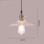 Nordic Minimalist Glass Chandelier Old Shanghai Retro - Image 2