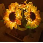 Rechargeable Sunflower Led Simulation Night Light Table Lamp Simulation Flowers Decorative Desk Lamp For Resturaunt Hotel Wedding Gift - Image 3