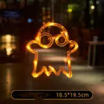 Halloween Window Hanging LED Lights Spider Pumpkin Hanging Ghost Horror Atmosphere Lights Holiday Party Decorative Lights Home Decor - Image 10