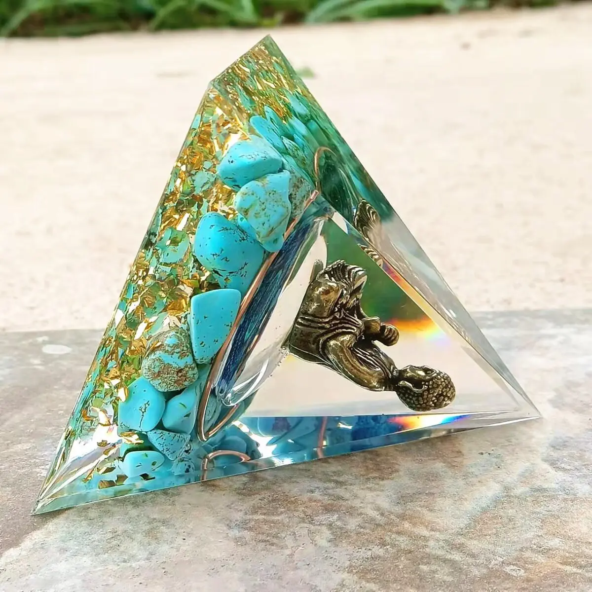 Quan Yin Orgone Energy Pyramid Ornament - Image 2