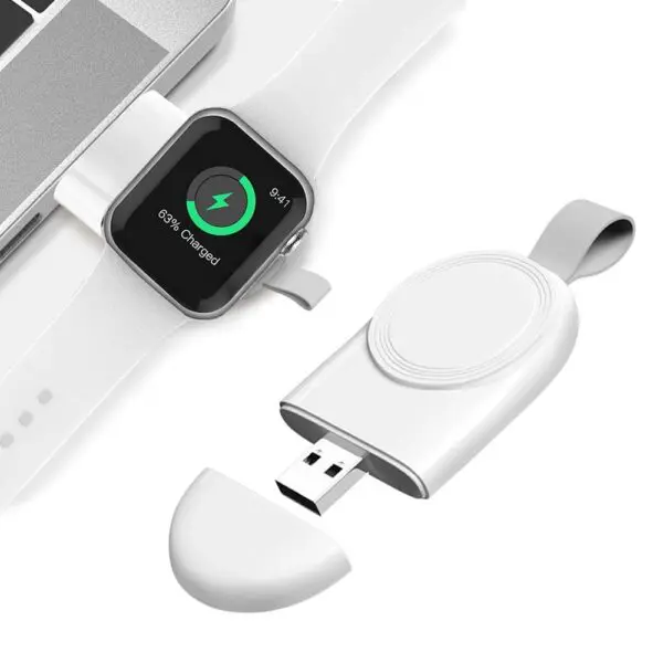 Portable Wireless Charger For Apple Watch Charging Dock Station Stand USB Charger