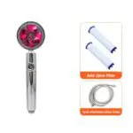 Shower Head Water Saving Flow 360 Degrees Rotating With Small Fan ABS Rain High Pressure Spray Nozzle Bathroom Accessories - Image 10