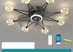 Nordic Ceiling Fan Lights Living Room Dining Room Full Of Stars - Image 8