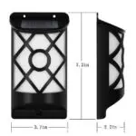 Solar wall lamp induction lamp flame torch flame flare flame flicker 66LED garden lawn lamp - Image 2