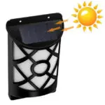Solar wall lamp induction lamp flame torch flame flare flame flicker 66LED garden lawn lamp - Image 5