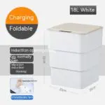 Smart Trash Can With Lid For Bedroom And Living Room Kitchen Storage Box Trash Can Induction Small Car Box Automatic Smart Dustbin Smart Trash Bin - Image 9