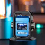 New Pulse Lighter Double Arc Outdoor Windproof Type-C Charging Electric Lighter Mechanical Alloy Rotary Gyroscope Decompression Tool - Image 7