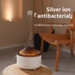 Mute Of New Small Simulated Flame Volcano Humidifier Flame Humidifier Volcano Diffuser Home Decorations - Image 8